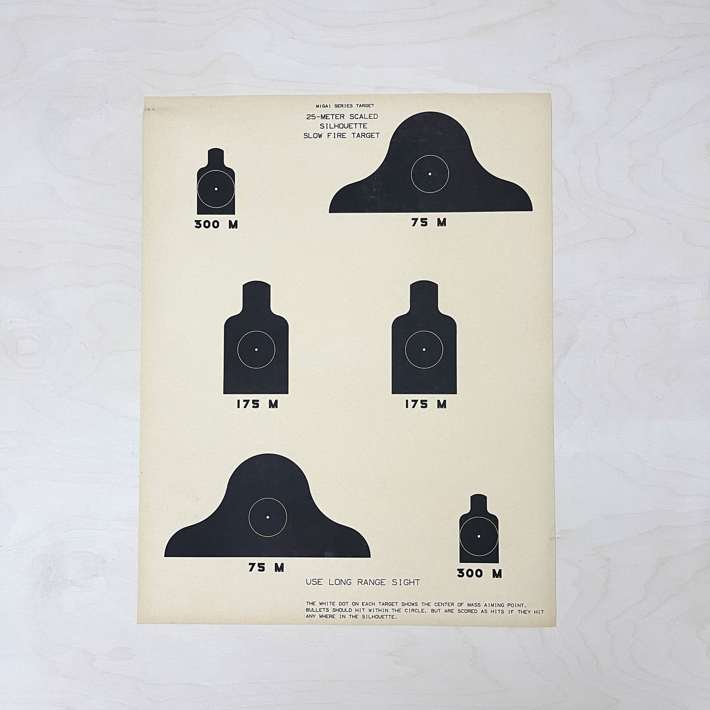 Vintage Army Target - Medium