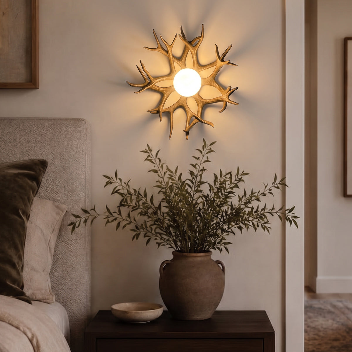 Antler Bowl Sconce