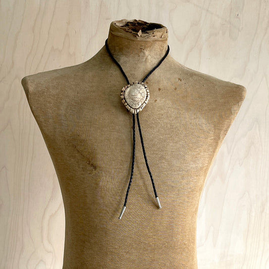 Bolo Tie - Elk Antler Rosette