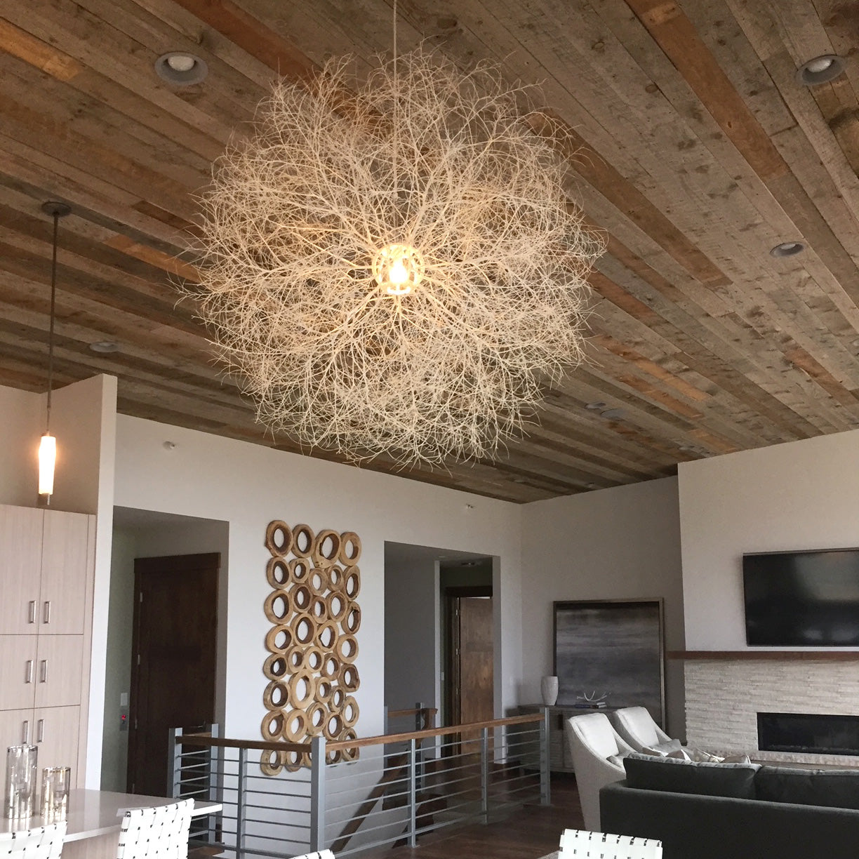 Tumbleweed Chandelier - White