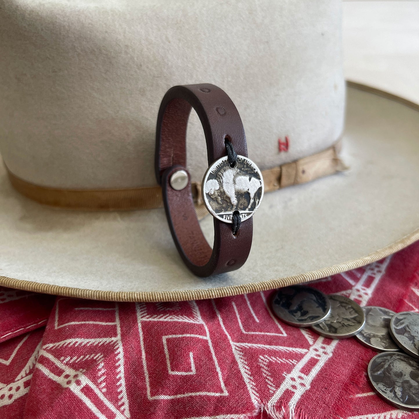 Buffalo Nickel Wristband