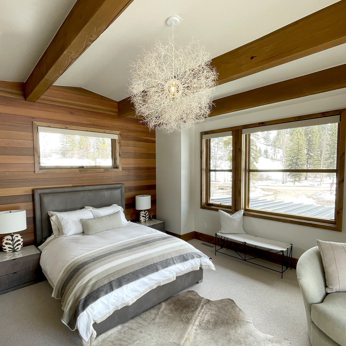 Tumbleweed Chandelier - White