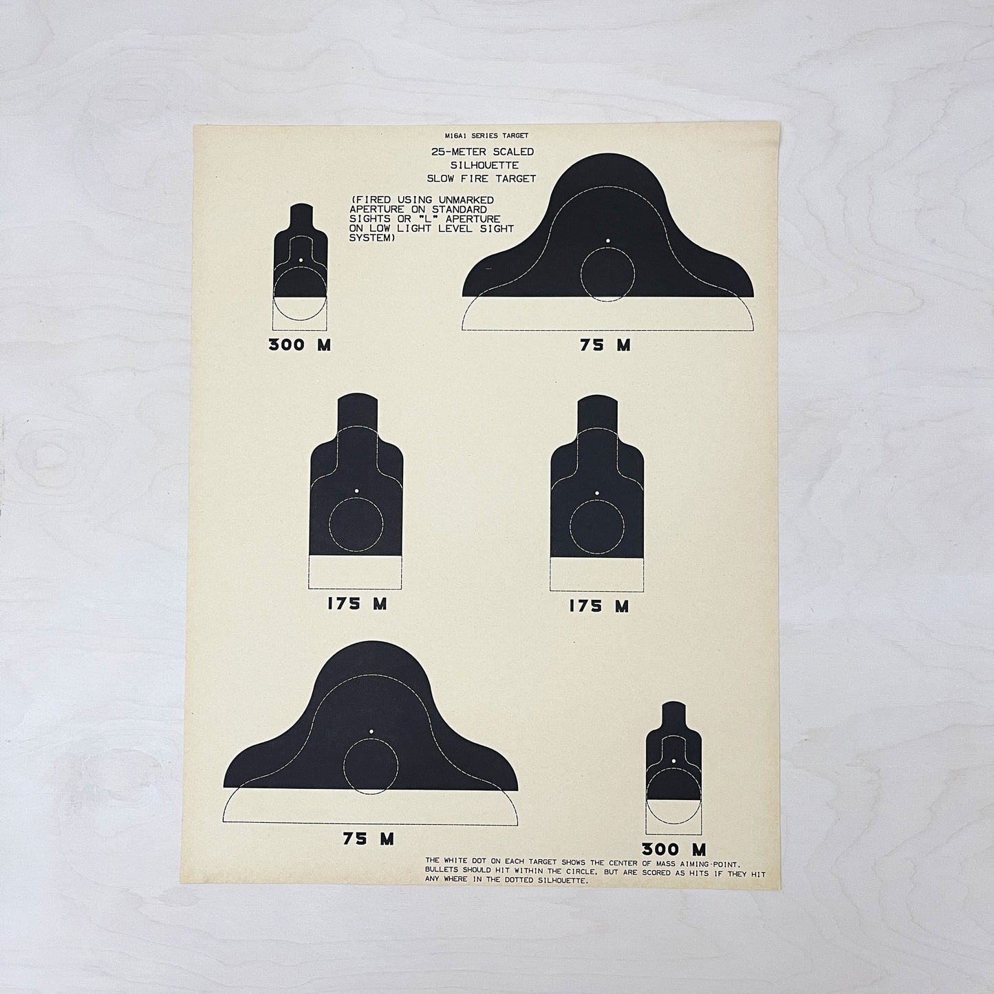 Vintage Army Target - Medium